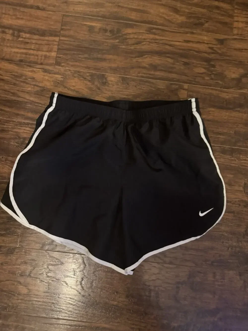 Girls Nike Shorts Size XL Black And White Youth Dri Fit